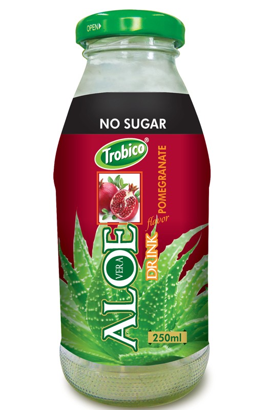 690 Trobico Aloe vera pomegranate flavor glass bottle 250ml